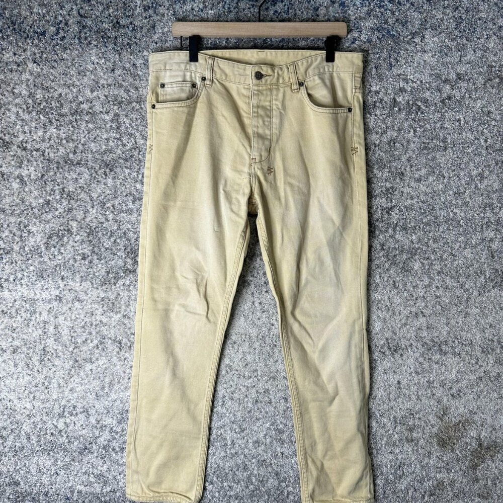 Ksubi Tsubi‎ Jeans Mens 32 Beige Tan Slim Fit 5 Pocket Denim Pants Casual